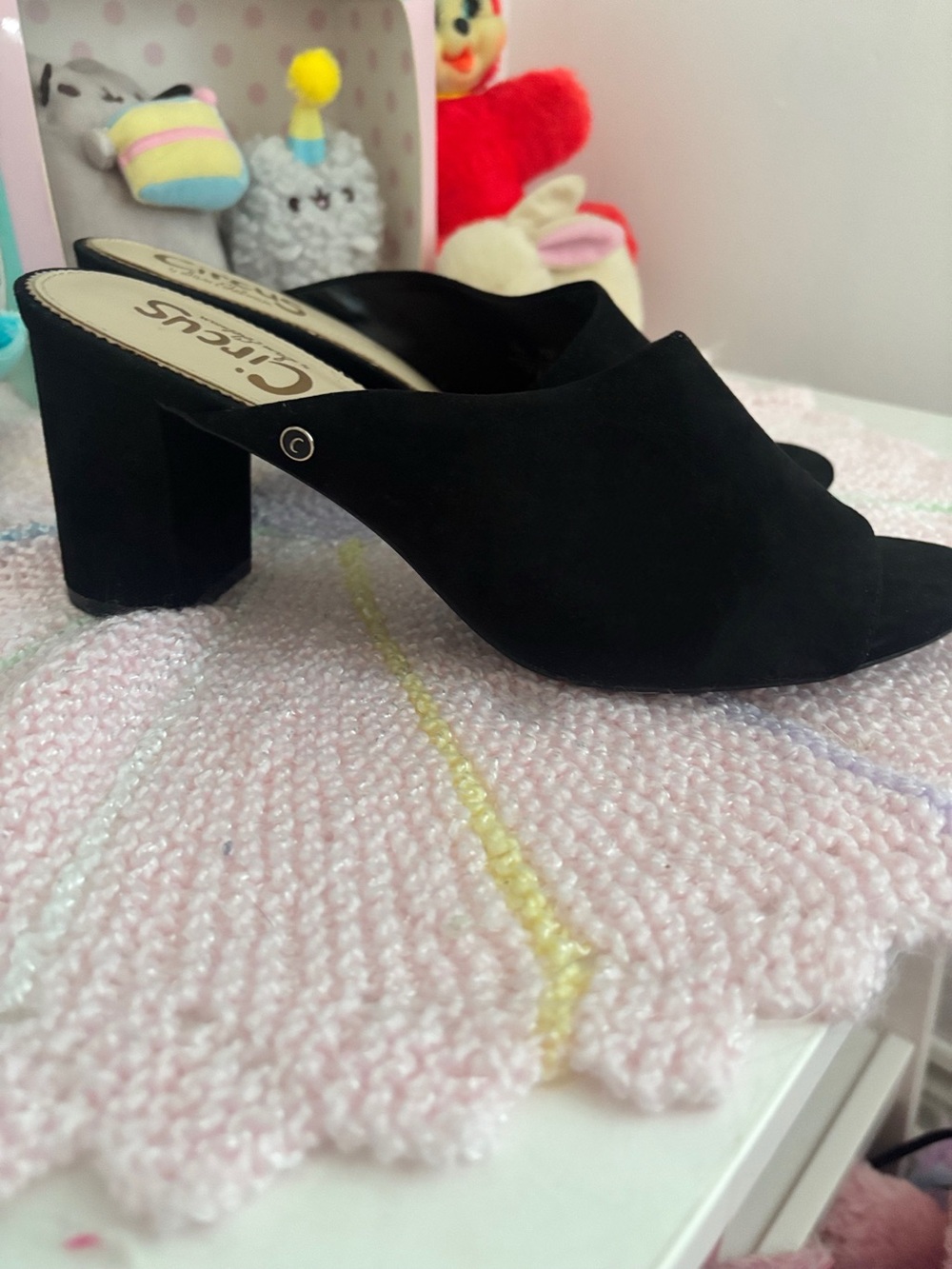 sam edelman suzanna open toe block heel mules - Picture 2 of 5
